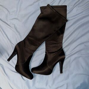 MIA Black Heeled Boots